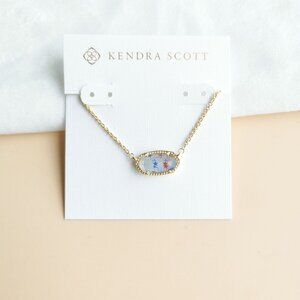 NEW Kendra Scott Elisa Gold Red White Blue Star Necklace